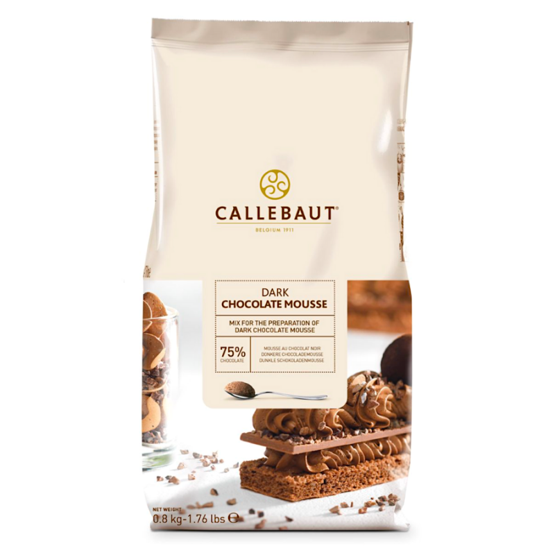 MOUSSE DE CHOCOLATE NEGRO CALLEBAUT 800 G