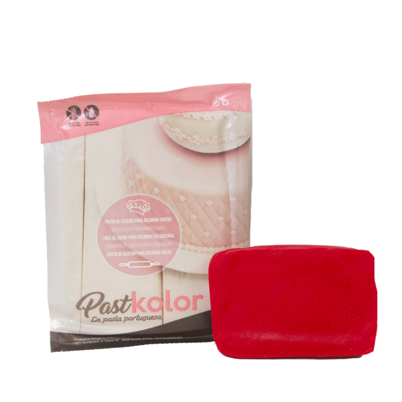 FONDANT PASTKOLOR ROJO - 1 KG