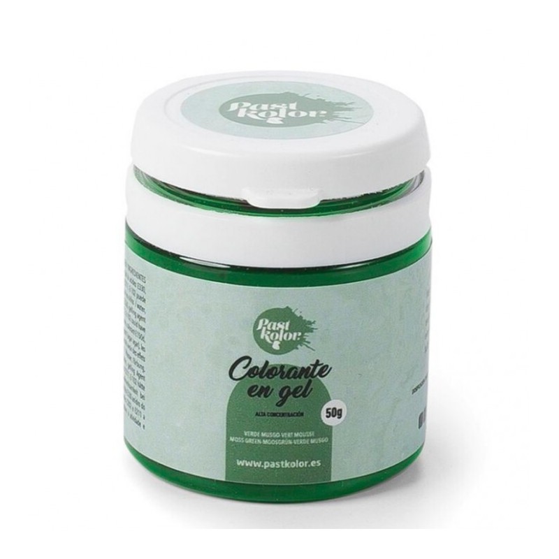 COLORANTE EN GEL PASTKOLOR - VERDE MUSGO 50 G