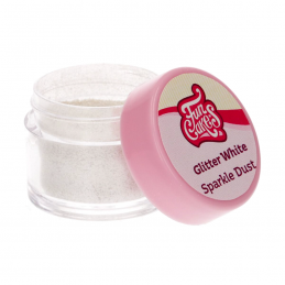 PURPURINA EN POLVO FUNCAKES - GLITTER WHITE/BLANCO BRILLANTE