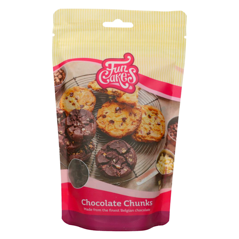 CHIPS DE CHOCOLATE NEGRO FUNCAKES - CHUNKS 350 G