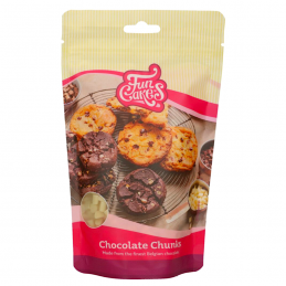 CHIPS DE CHOCOLATE BLANCO FUNCAKES - CHUNKS 350 G