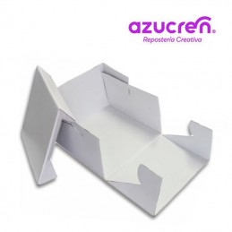 CAJA TARTA BLANCA EXTRA FUERTE ( CAKE BOX ) 20 X 20 X 15 CM. AZUCREN