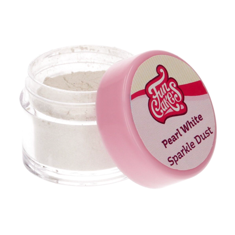 PURPURINA EN POLVO FUNCAKES - PEARL WHITE / BLANCO PERLADO