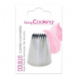 BOQUILLA ACERO INOXIDABLE SCRAPCOOKING - ACANALADA