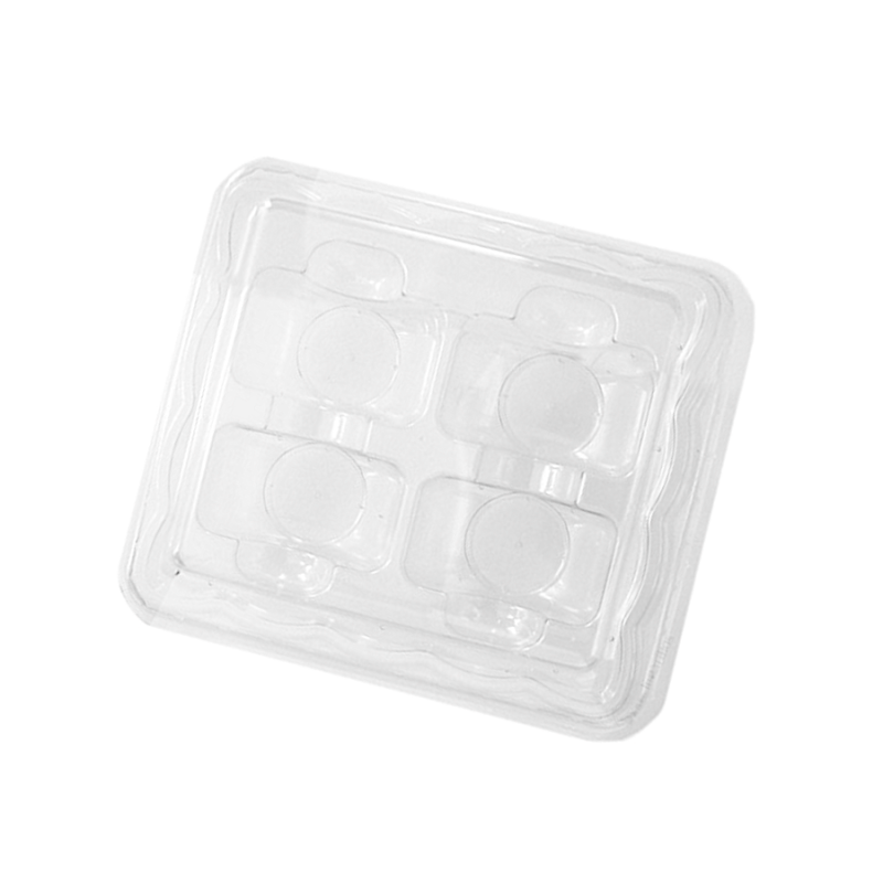 CAJA PLASTICO PARA 4 MACARONS