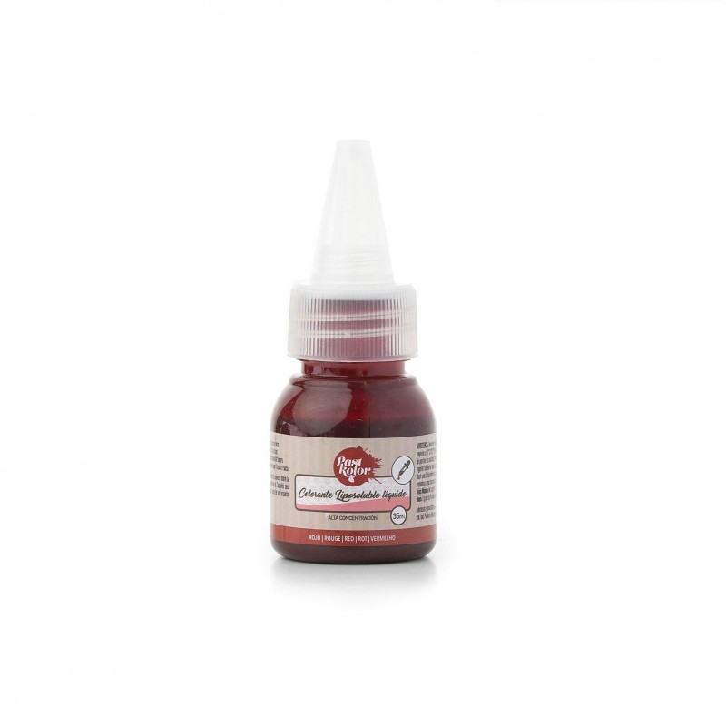 COLORANTE LIPOSOLUBLE PARA CHOCOLATE - ROJO 35 ML